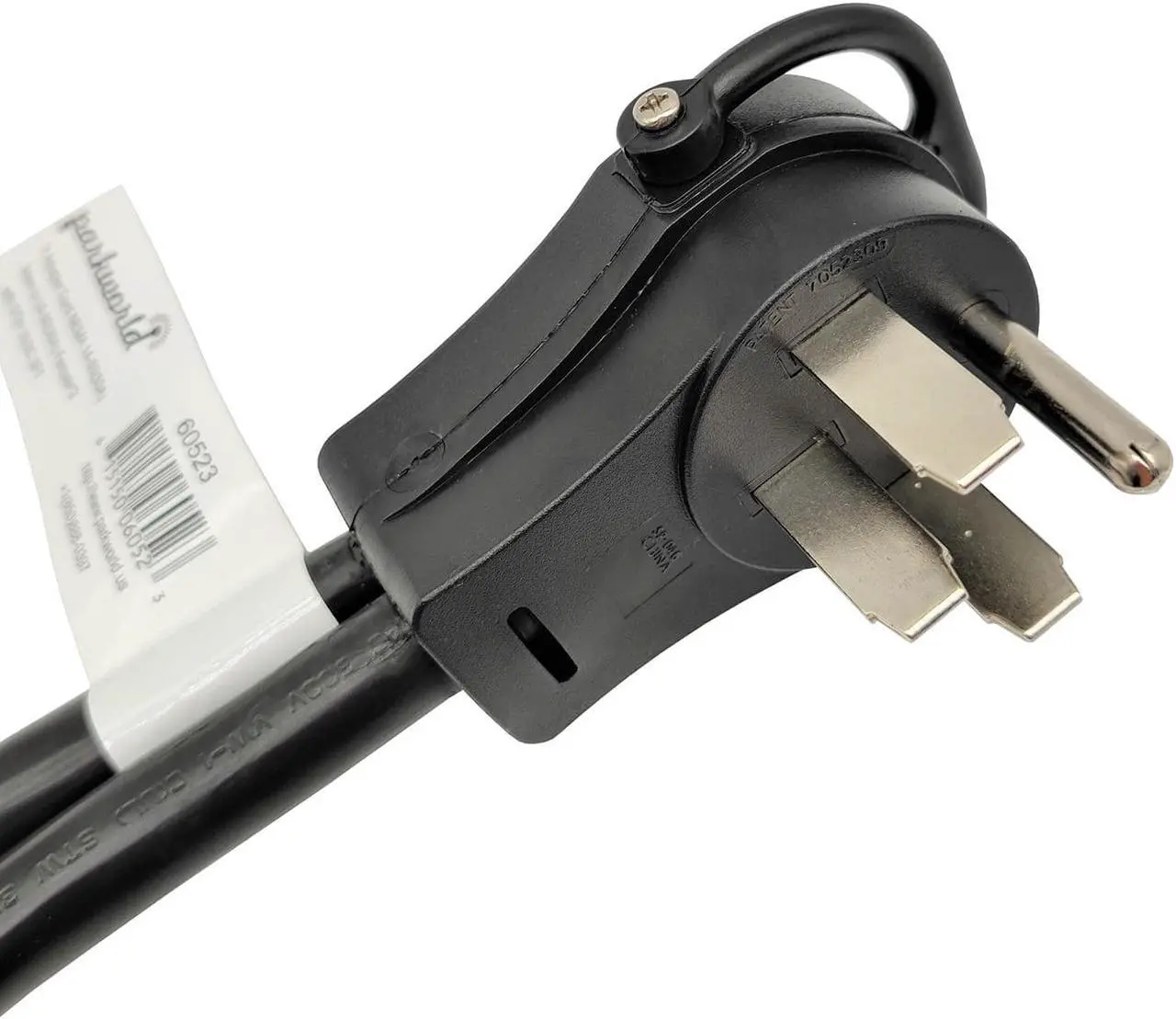 Alt view image 4 of 5 - Parkworld 60523 NEMA 14-50P to L6-30R Dual Socket Splitter Cord, RV 50 AMP 4-Prong 14-50 Male Plug to NEMA (2) L6-30 Female Twist Lock Receptacle 250V