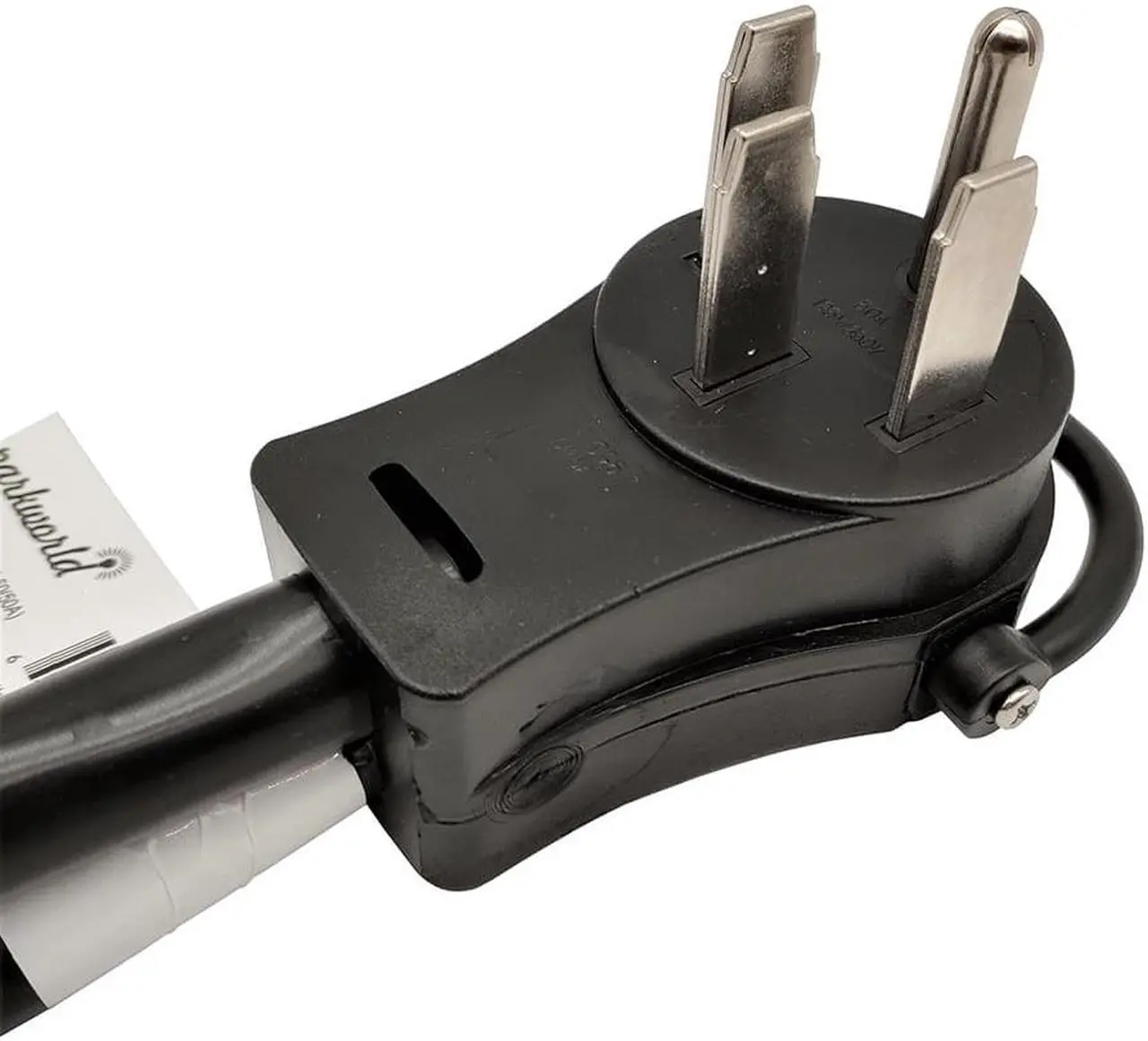 Alt view image 3 of 5 - Parkworld 60523 NEMA 14-50P to L6-30R Dual Socket Splitter Cord, RV 50 AMP 4-Prong 14-50 Male Plug to NEMA (2) L6-30 Female Twist Lock Receptacle 250V