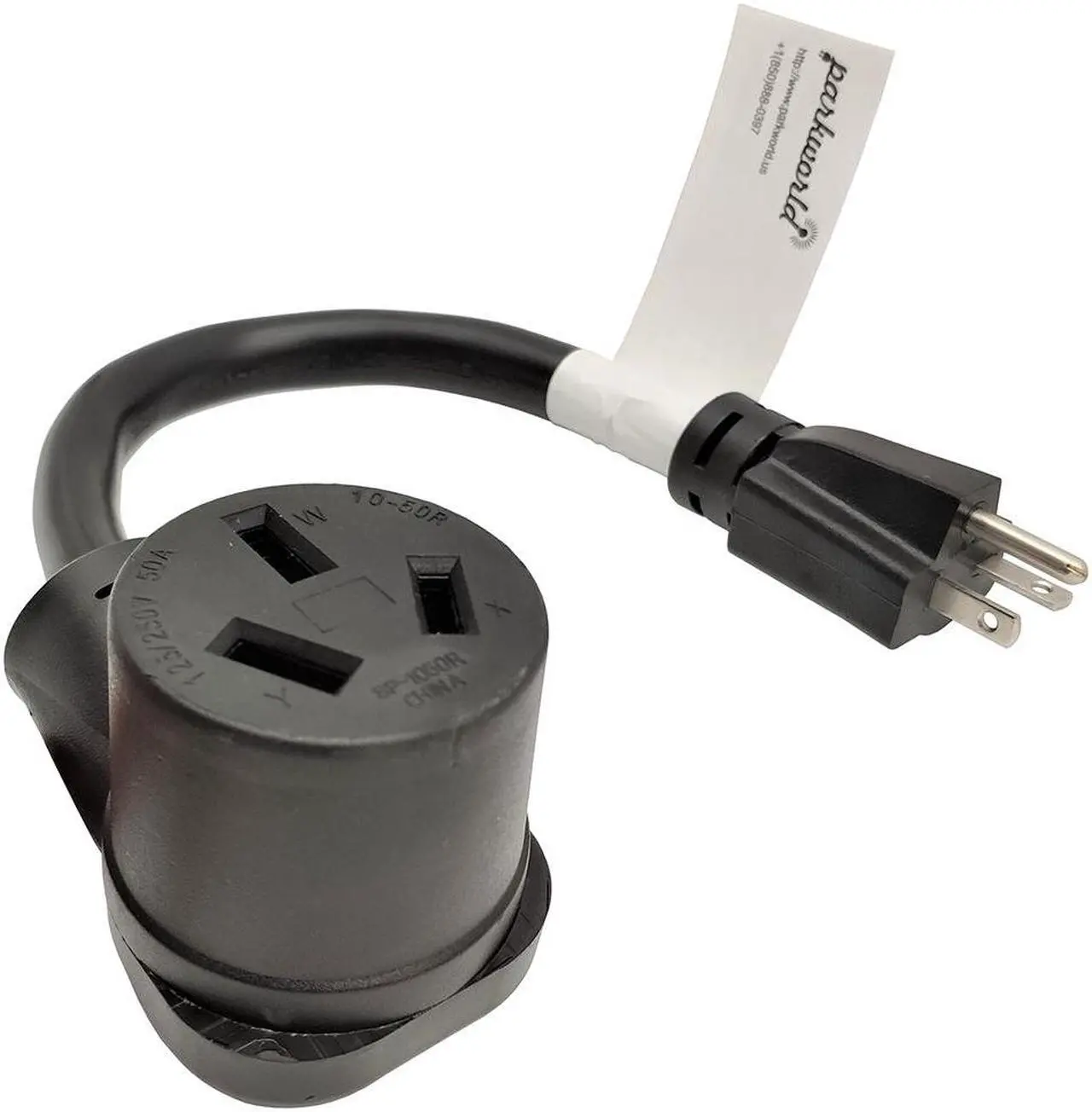 Main image of Parkworld 61650 Adapter Power Cord 20 AMP Plug 6-20P to 10-50R Dryer 3 Prong 50 AMP 250V Receptacle