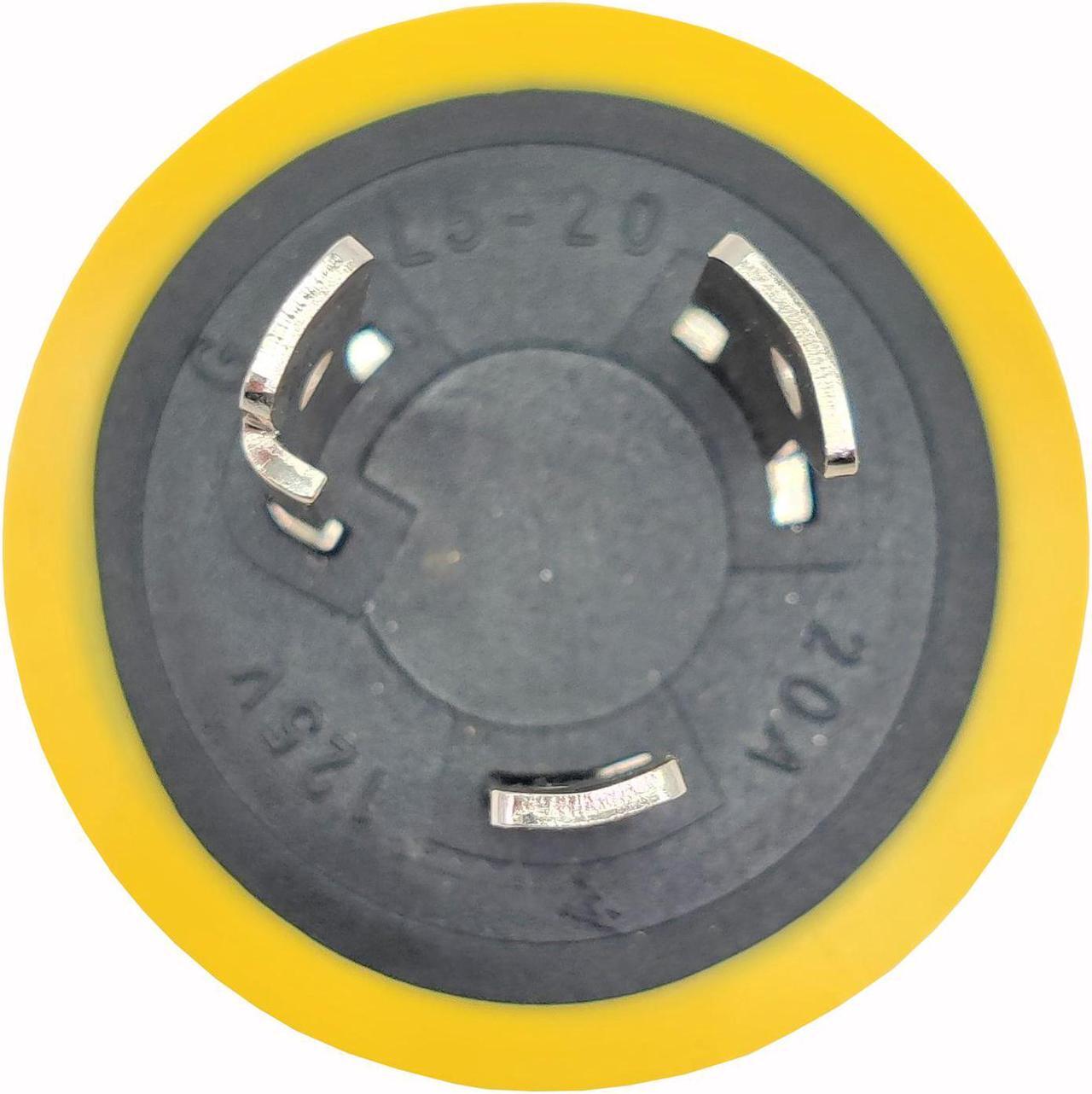 Alt view image 4 of 5 - Parkworld 884999 Generator Adapter 3-Prong 20 AMP Locking L5-20P Plug to 4-Prong 20 AMP Locking L14-20R Receptacle (Two hots bridged)