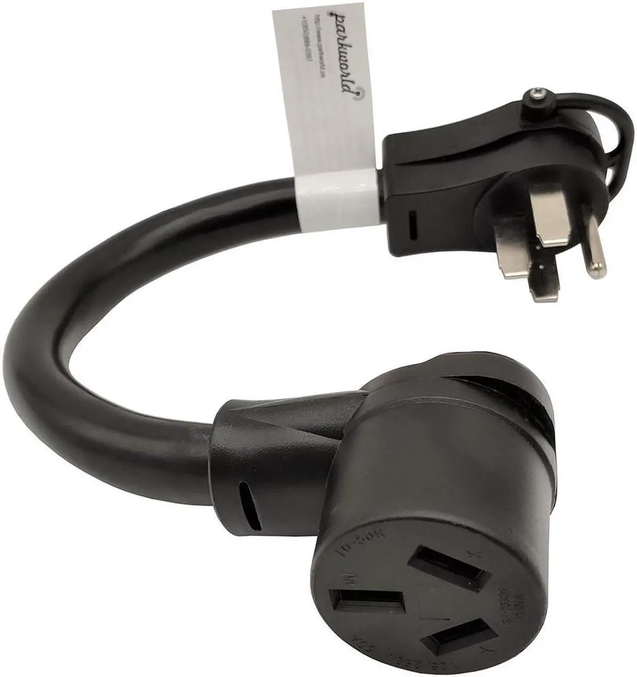 Alt view image 2 of 4 - Parkworld 61438 RV to Dryer Adapter Cord RV Plug NEMA 14-50P to 10-50R Oven / Stove Female, 50A, 250V