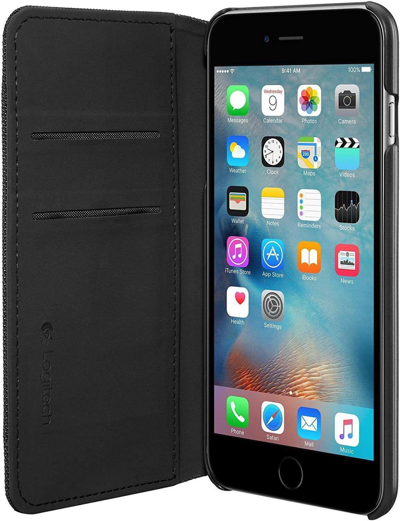 Main image of Logitech Hinge Carrying Case (Flip) for iPhone 6S Plus, iPhone 6 Plus - Black