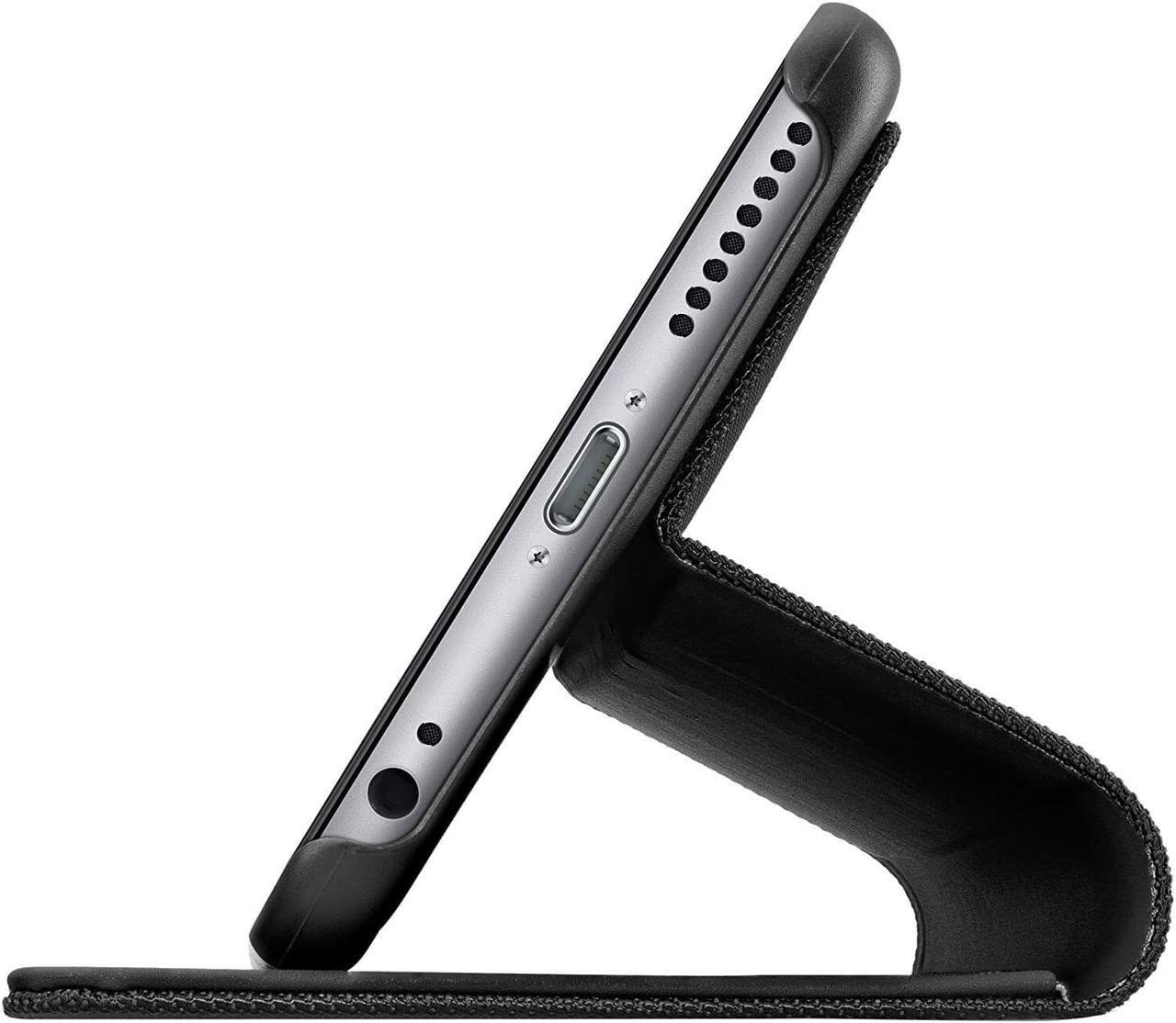 Alt view image 3 of 5 - Logitech Hinge Carrying Case (Flip) for iPhone 6S Plus, iPhone 6 Plus - Black
