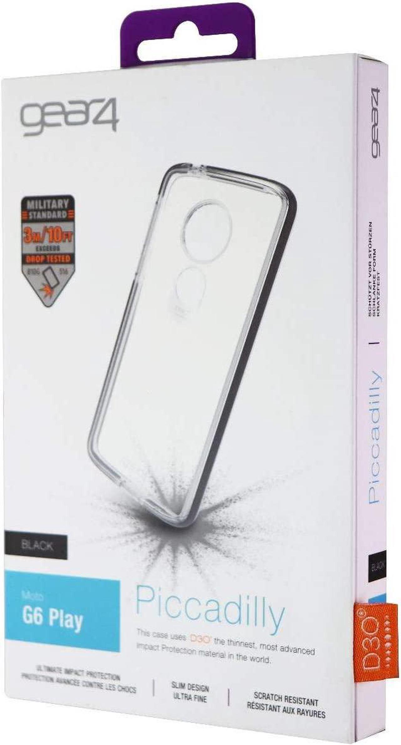 Main image of Gear4 Piccadilly Series Hard Case for Motorola Moto G6 Play - Clear/Black