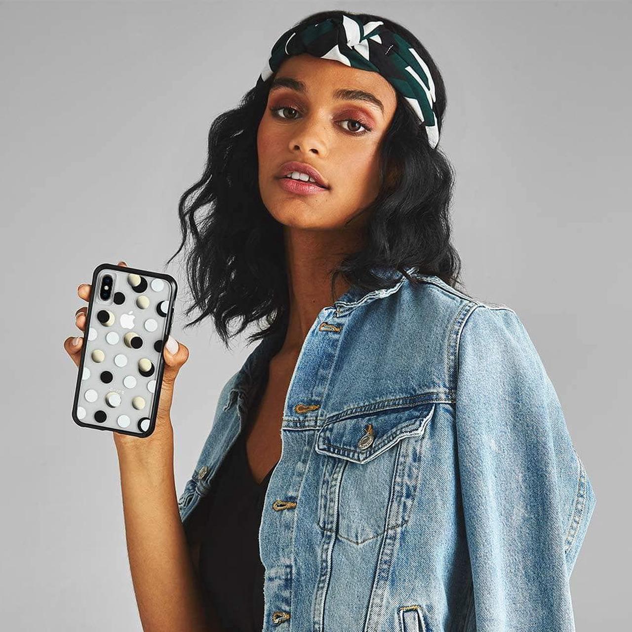 Alt view image 4 of 6 - Case Mate Tough Wallpapers Case for iPhone XS Max (ONLY) - Metallic Dot