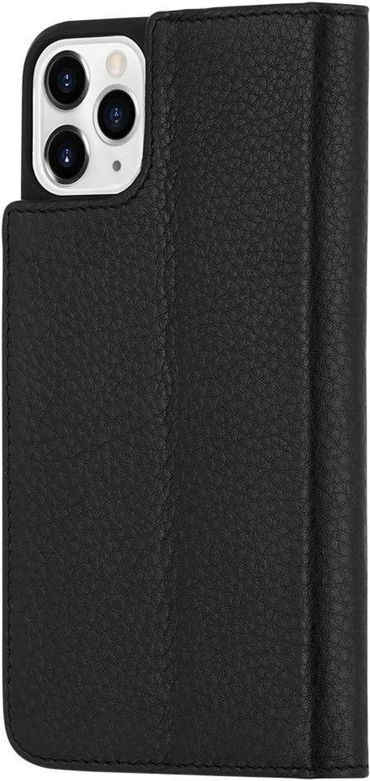 Alt view image 5 of 7 - Case-Mate Wallet Folio Case for Apple iPhone 11 Pro Max - Black (Genuine Leather)