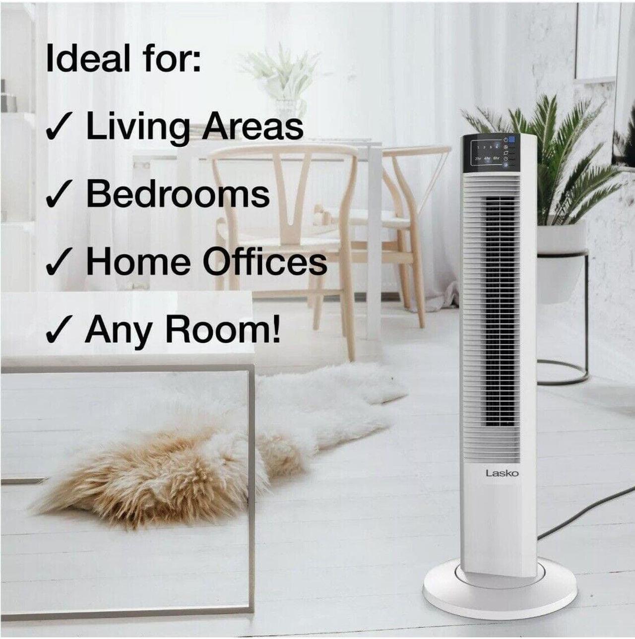 Alt view image 2 of 7 - Lasko 36-inch Wind Tower Fan with Remote Control