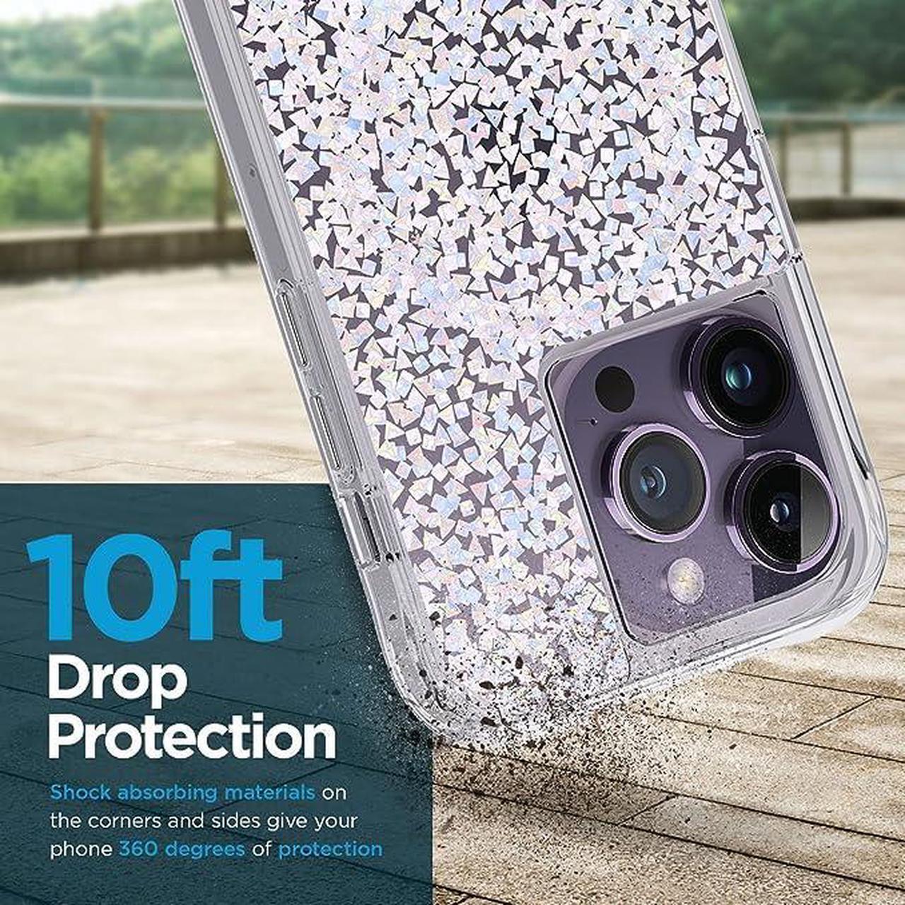 Alt view image 2 of 4 - Case Mate Multi Magnets Work With MagSafe 10 Drop Protection Silver Case For Iphone 6.1" Pro - 2022