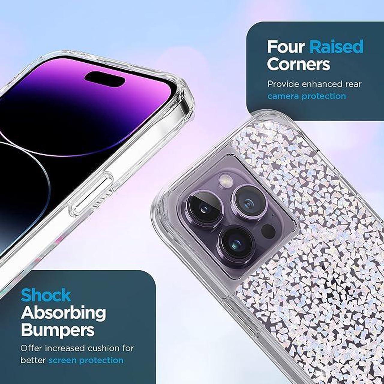 Alt view image 4 of 4 - Case Mate Multi Magnets Work With MagSafe 10 Drop Protection Silver Case For Iphone 6.1" Pro - 2022