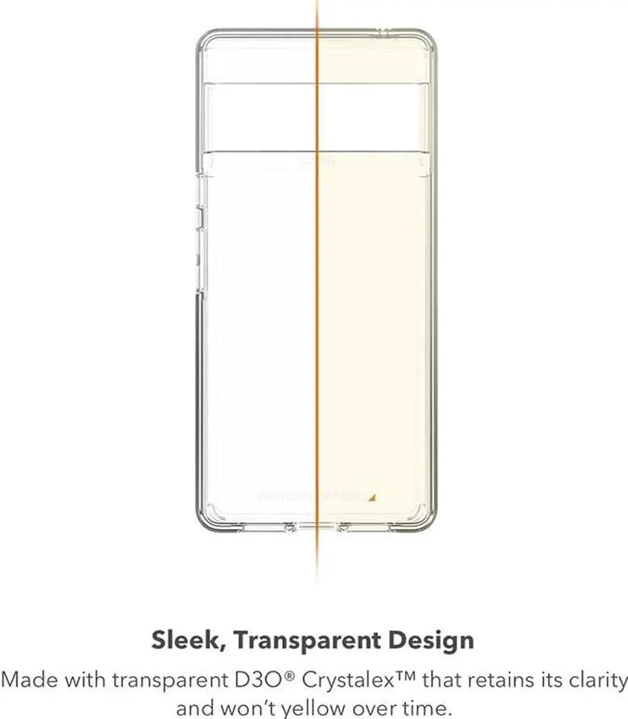 Alt view image 3 of 4 - ZAGG Gear 4 Crystal Palace Clear Case For Google Pixel 6a 5G Compatible