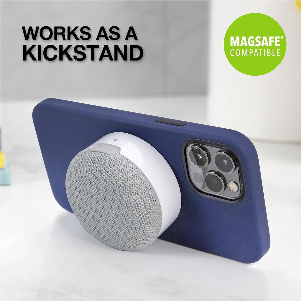 Alt view image 5 of 5 - Scosche - boomCAN MagSafe Portable Wireless Speaker - White