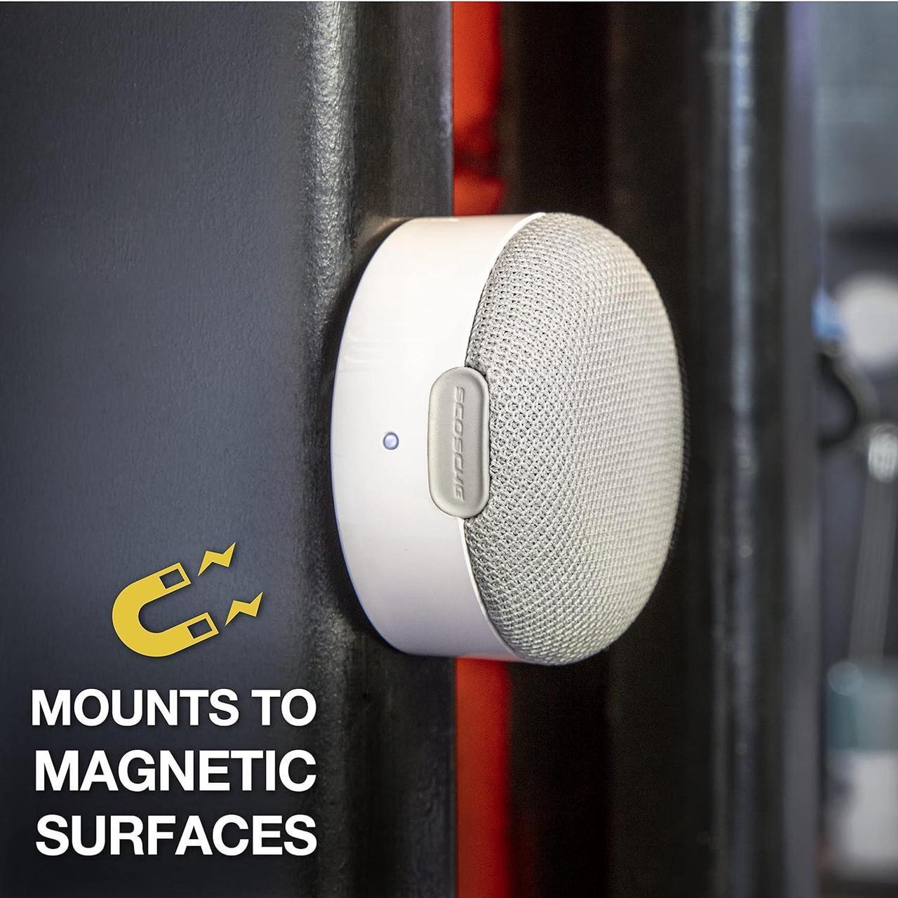 Alt view image 2 of 5 - Scosche - boomCAN MagSafe Portable Wireless Speaker - White