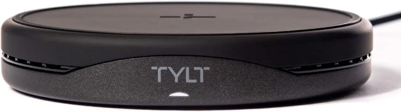 Main image of Tylt Crest Convertible Pad + Stand | Fastest Wireless Charger | Converts From Pad To Stand | Charges Through Most Cases - Color: Black