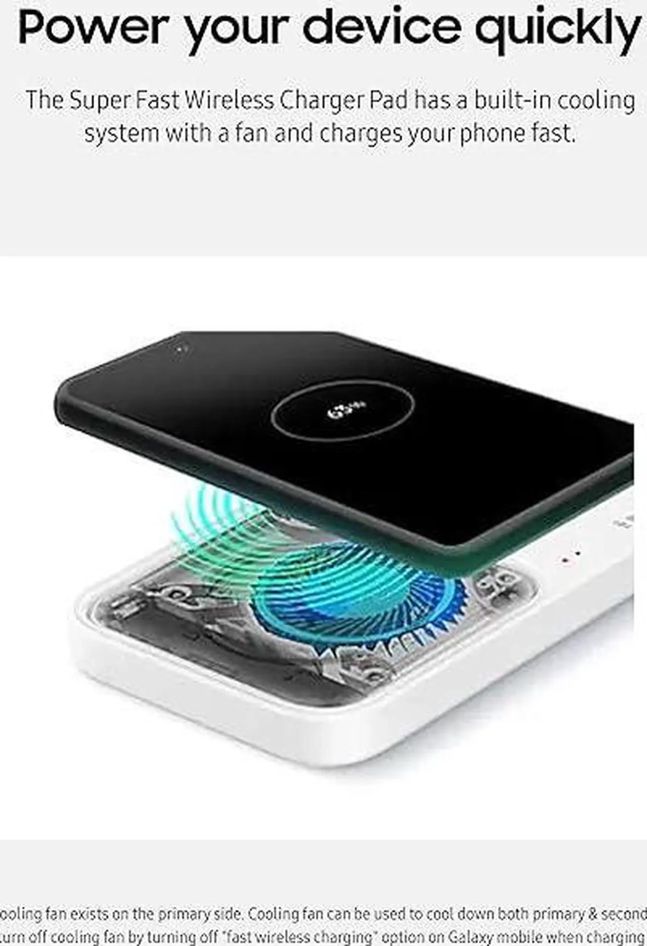 Alt view image 3 of 5 - SAMSUNG 15W Wireless Charger Duo w/ USB C Cable, Charge 2 Devices at Once, Cordless Super Fast Charging Pad for Galaxy Phones and Devices, 2022, US Version, Black