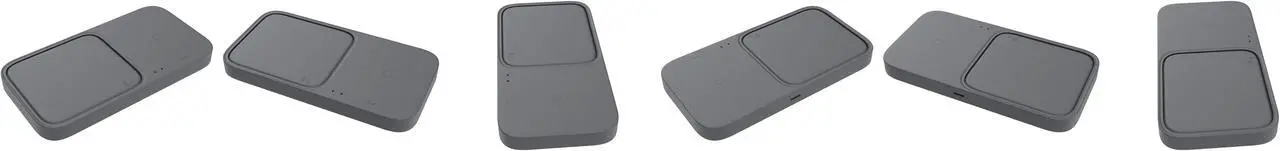 Alt view image 2 of 5 - SAMSUNG 15W Wireless Charger Duo w/ USB C Cable, Charge 2 Devices at Once, Cordless Super Fast Charging Pad for Galaxy Phones and Devices, 2022, US Version, Black