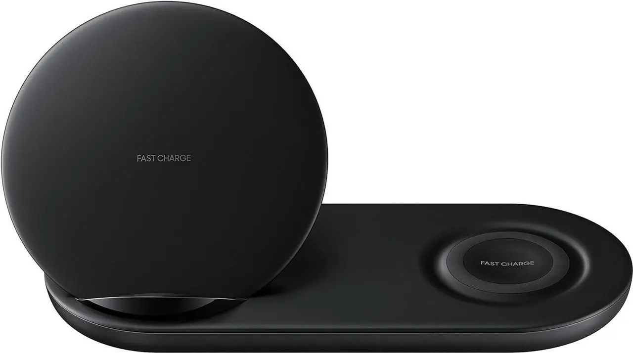 Alt view image 4 of 5 - Samsung Wireless Charger Duo Fast Charge Two Phones Charge a Phone and Samsung Smartwatch Compatible With Qi-Certified Products Black