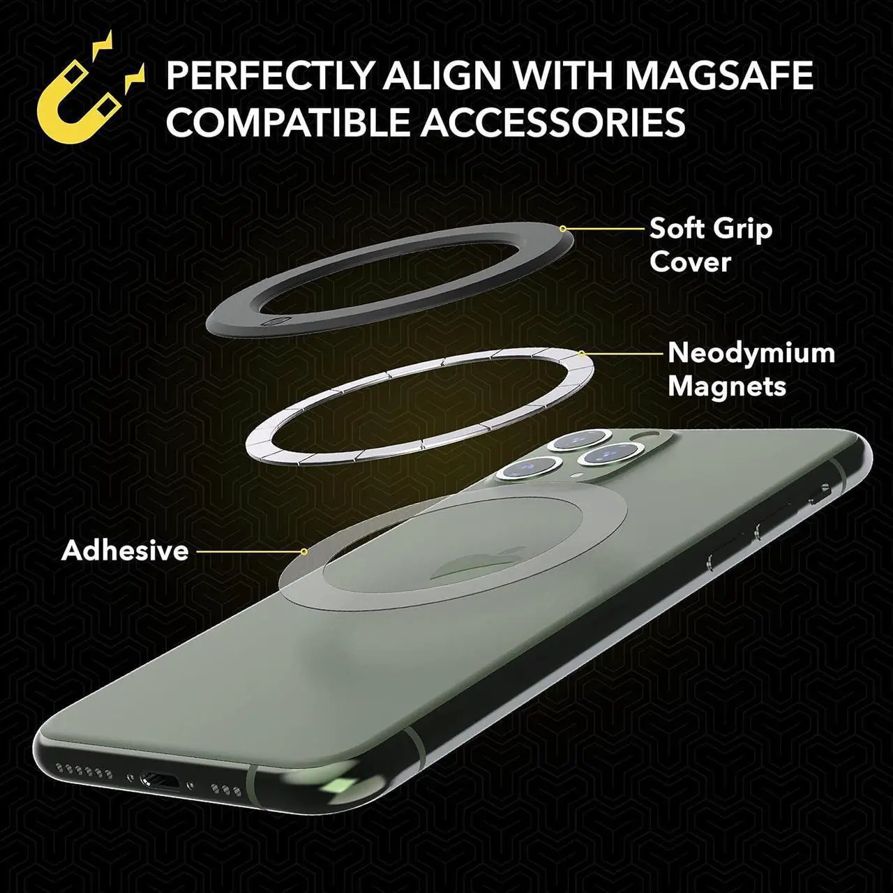 Main image of Scosche MPLTMSPCH MagicRing Adhesive Magnetic Adapter