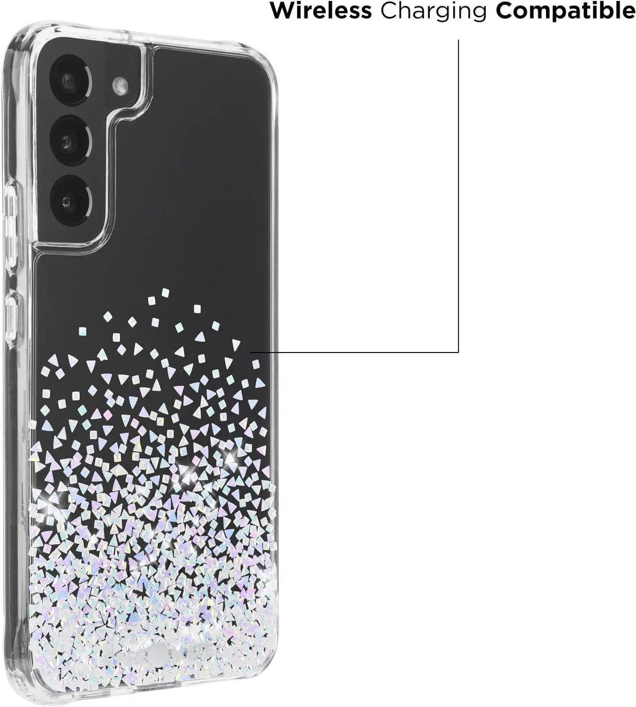 Alt view image 3 of 5 - Case-Mate Samsung Galaxy S22 Plus Case | Twinkle Ombre with Reflective Foil Elements