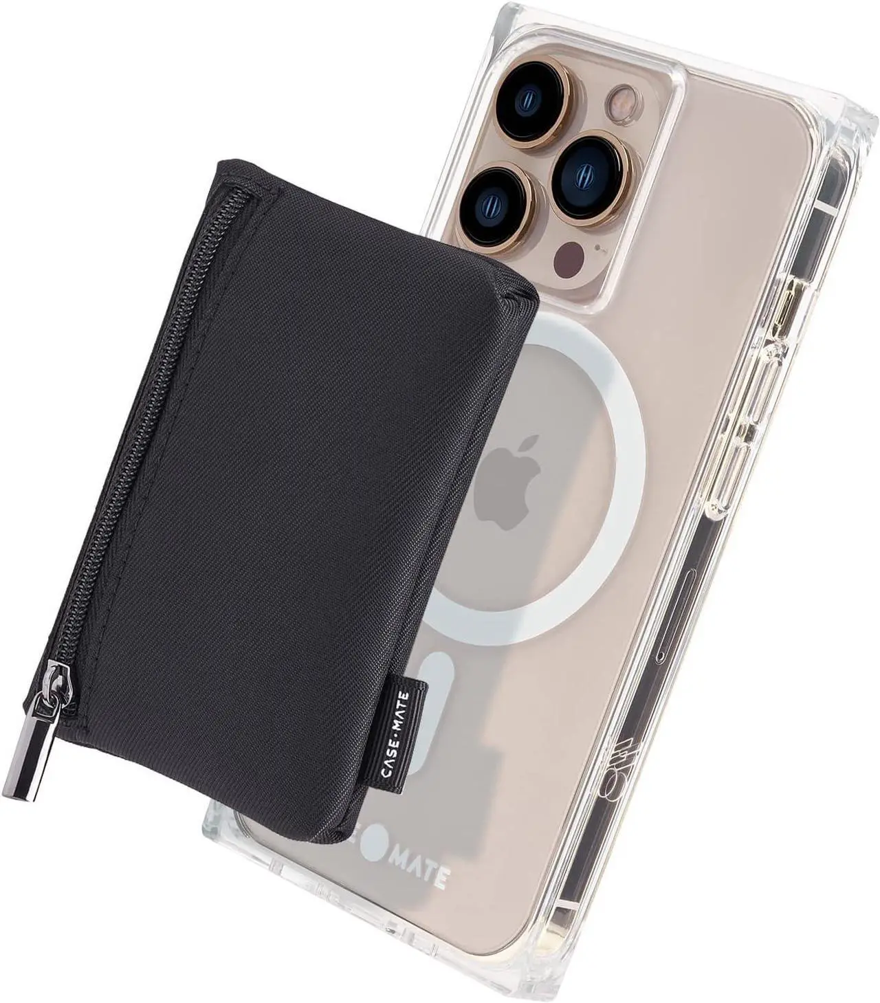Main image of Casemate Magnetic Phone Pouch Works With  Magsafe Zipper Pouch Black