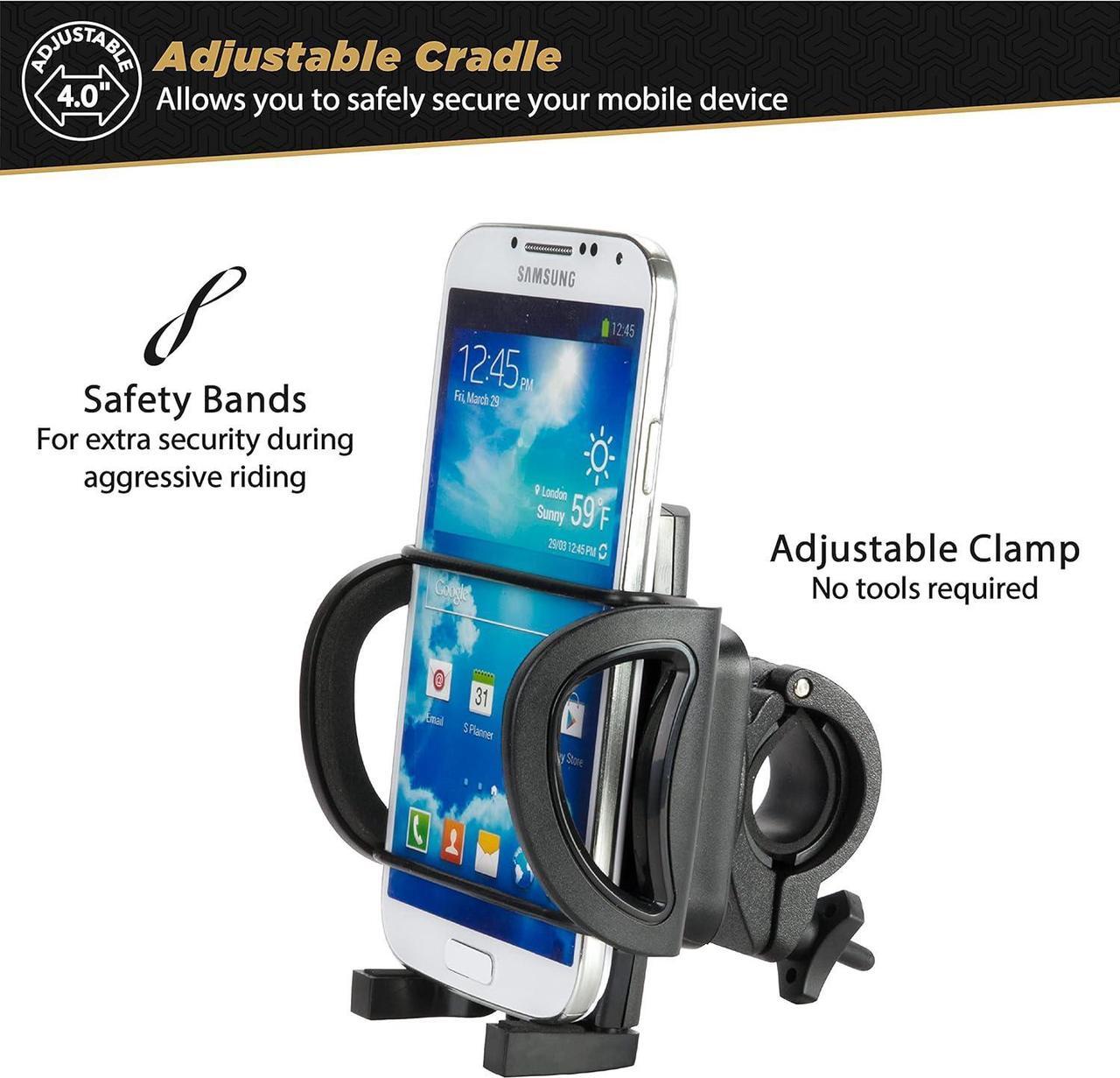 Alt view image 3 of 4 - Scosche Handle It Bike Mount For Mobile Devices Black