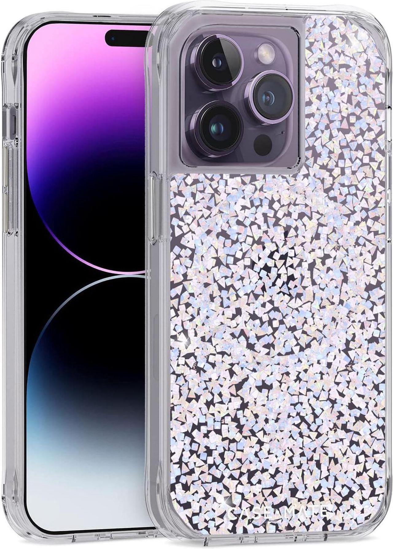 Main image of Case-Mate iPhone 14 Pro Case - Twinkle Diamond [10ft Drop Protection] [Compatible with MagSafe] Magnetic Cover with Cute Bling Sparkle for iPhone 14 Pro 6.1", Anti-Scratch, Shock Absorbent, Slim Fit