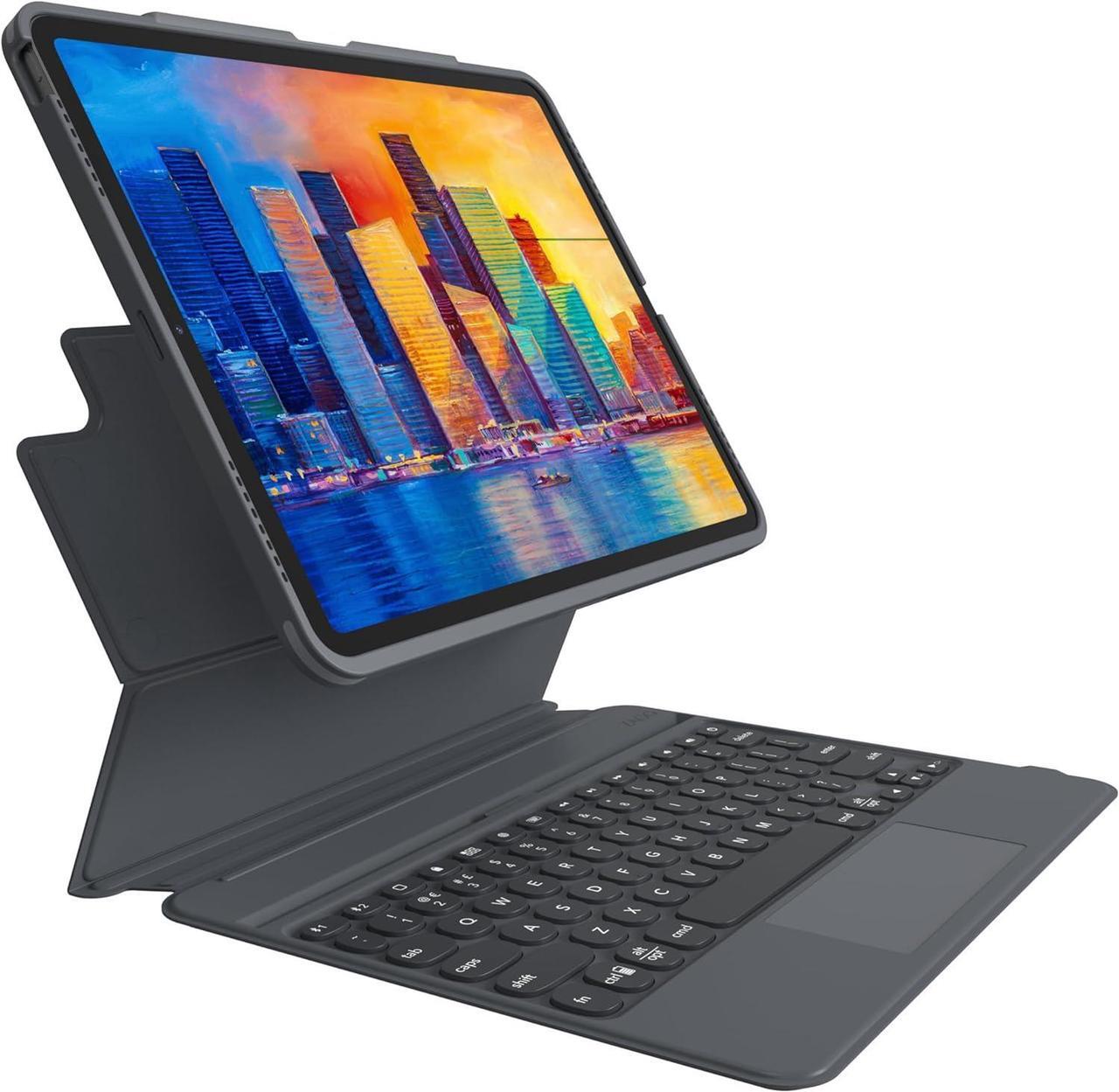 Alt view image 3 of 3 - ZAGG Pro Keys Wireless Keyboard & Detachable Case for iPad Pro 12.9 - Backlit Keys, Apple Pencil Holder, 6.6ft Drop Protection