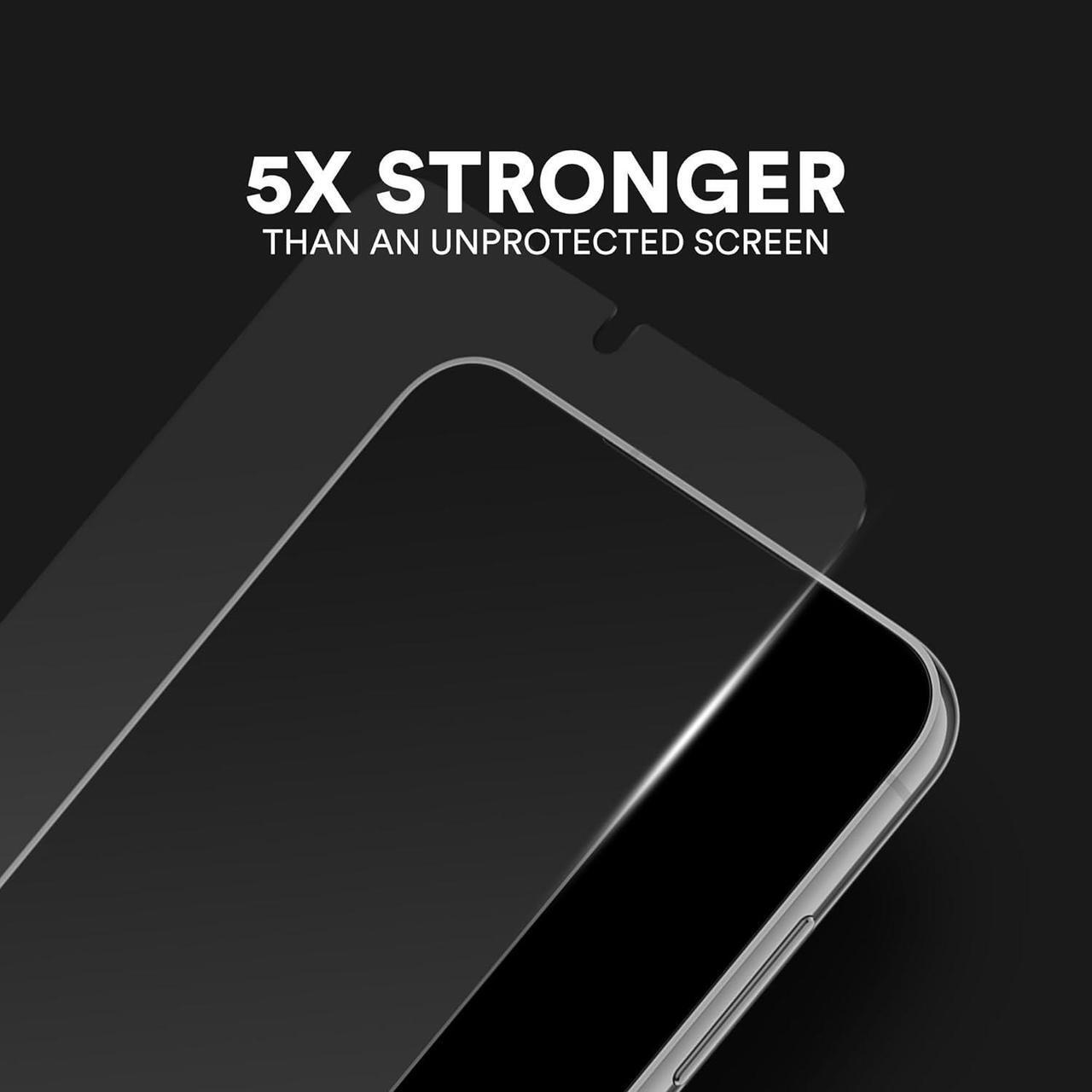 Alt view image 3 of 3 - BodyGuardz Pure 3 Glass Screen Protector for Samsung Galaxy 24+, Maximum Strength Tempered Glass, Edge to Edge Coverage, Easy Installation, Crystal Clear, Perfect Touch Sensitivity