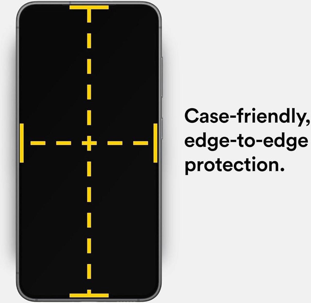 Main image of BodyGuardz Pure 3 Glass Screen Protector for Samsung Galaxy 24+, Maximum Strength Tempered Glass, Edge to Edge Coverage, Easy Installation, Crystal Clear, Perfect Touch Sensitivity