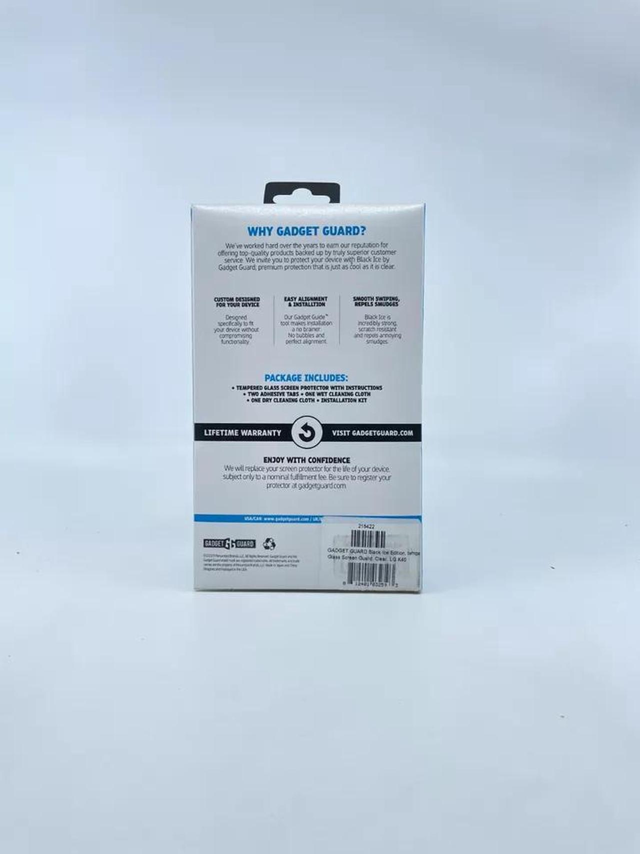 Alt view image 3 of 3 - Gadget Guard Black Ice Glass Screen Guard for LG K40