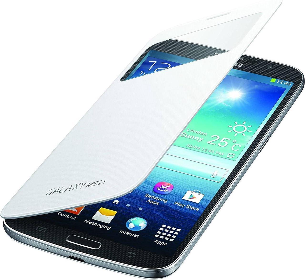 Alt view image 2 of 2 - Official Samsung Galaxy Mega 6.3 S-View Premium Cover Case - White