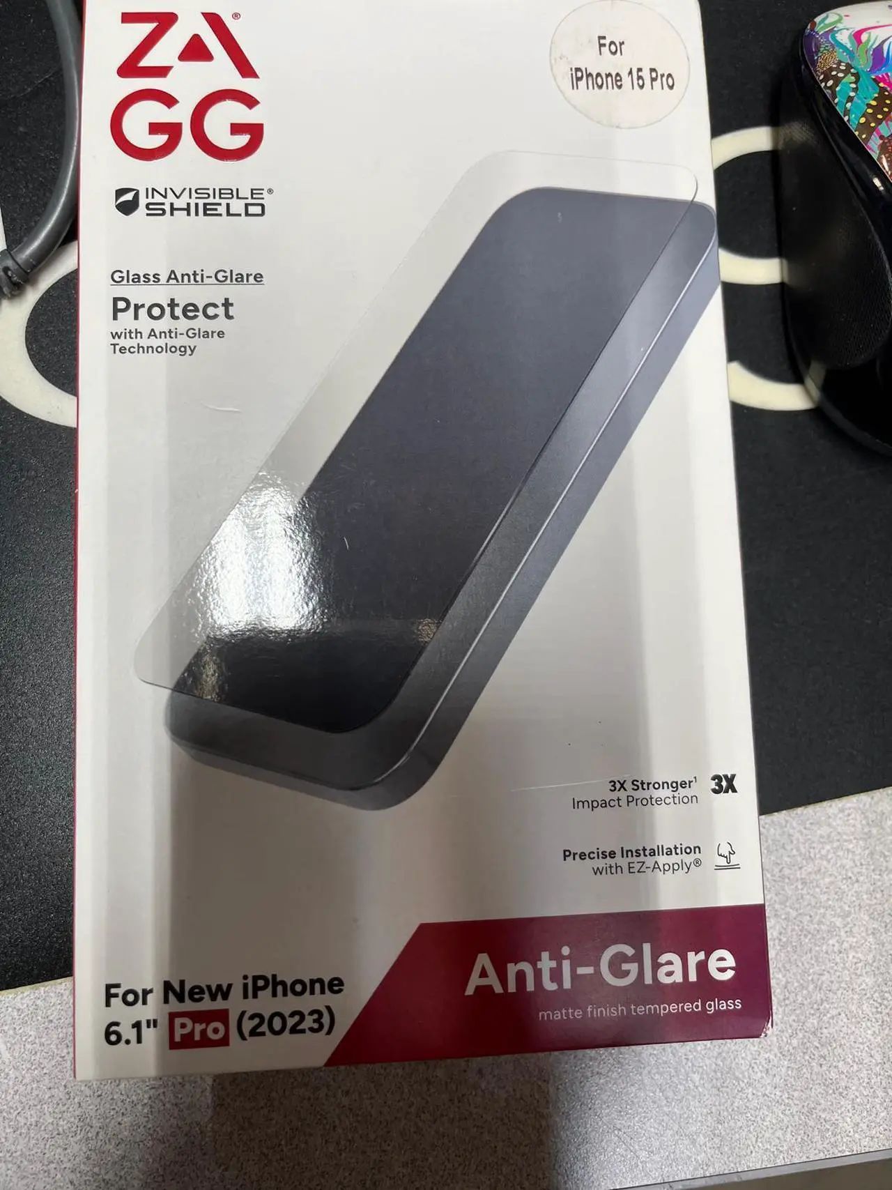 Main image of Zagg Invisible Shield Glass Screen Protector for iPhone 15 Pro / iPhone 6.1 Pro 2023