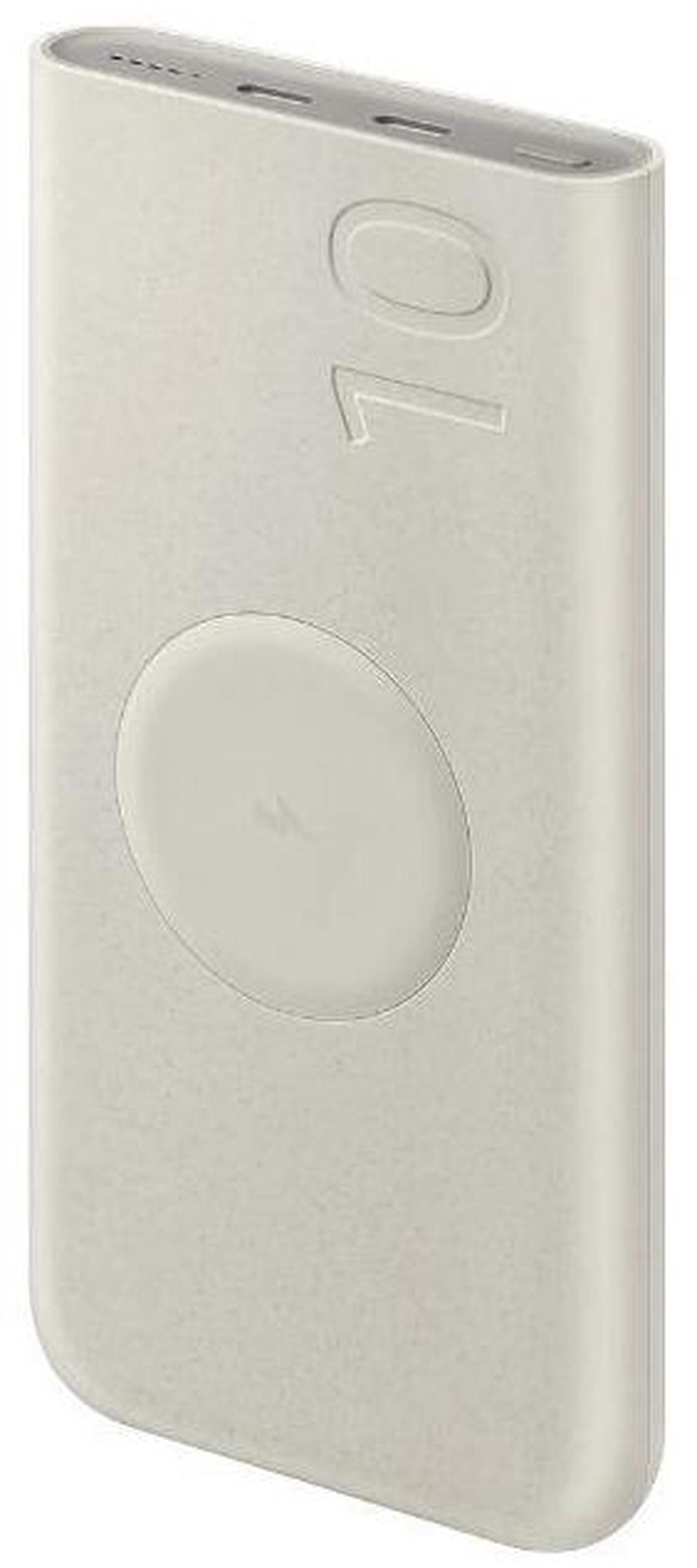 Main image of Samsung 25W Super-Fast Wireless Charging Battery Pack 10,000mAh Capacity I Color: Beige