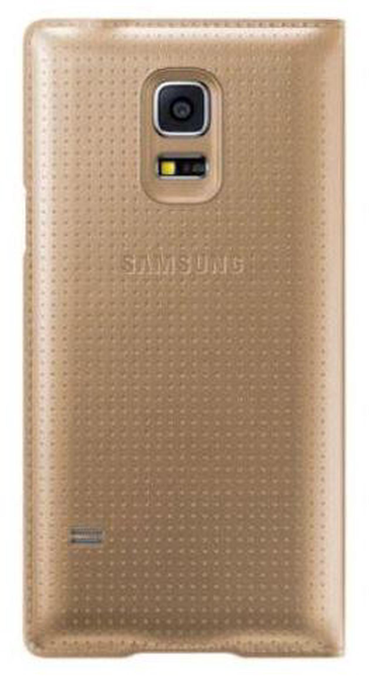 Alt view image 3 of 3 - Samsung Galaxy S5 Mini Flip Cover I Color: Gold
