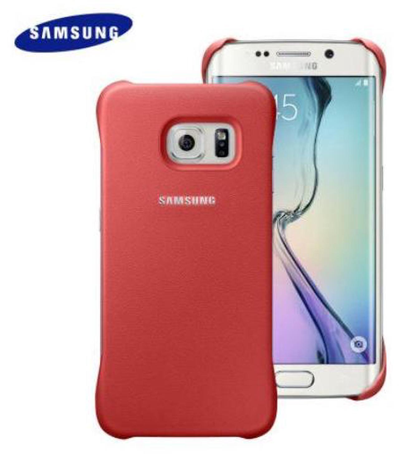 Main image of Samsung Galaxy S6 Edge Protective Cover I Color: Coral (Red)