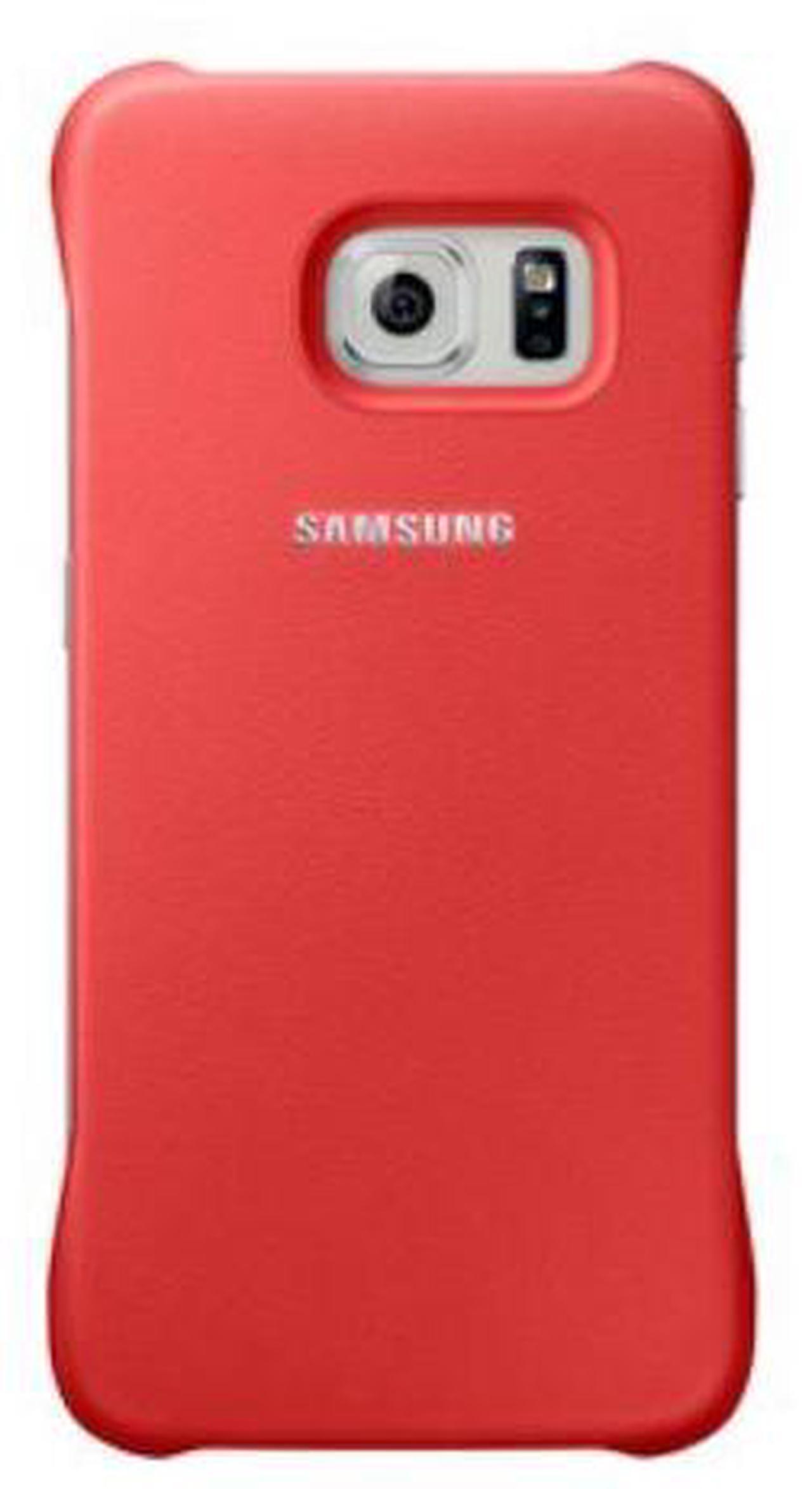Alt view image 2 of 3 - Samsung Galaxy S6 Edge Protective Cover I Color: Coral (Red)