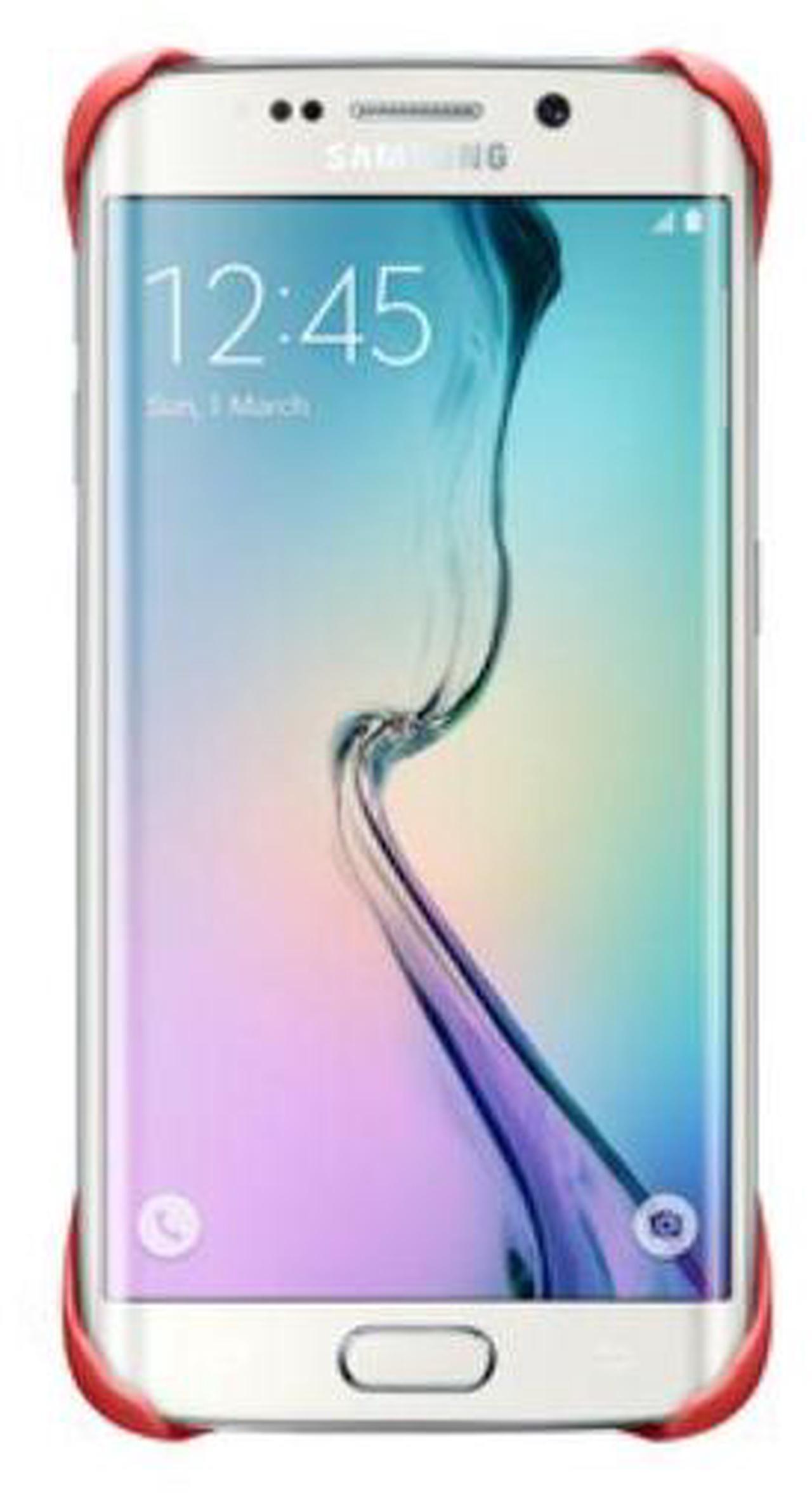 Alt view image 3 of 3 - Samsung Galaxy S6 Edge Protective Cover I Color: Coral (Red)