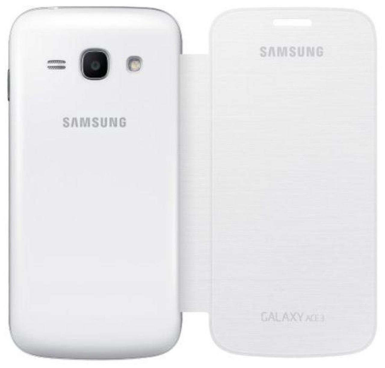 Main image of Samsung Galaxy Ace 3 Flip Cover I Color: White