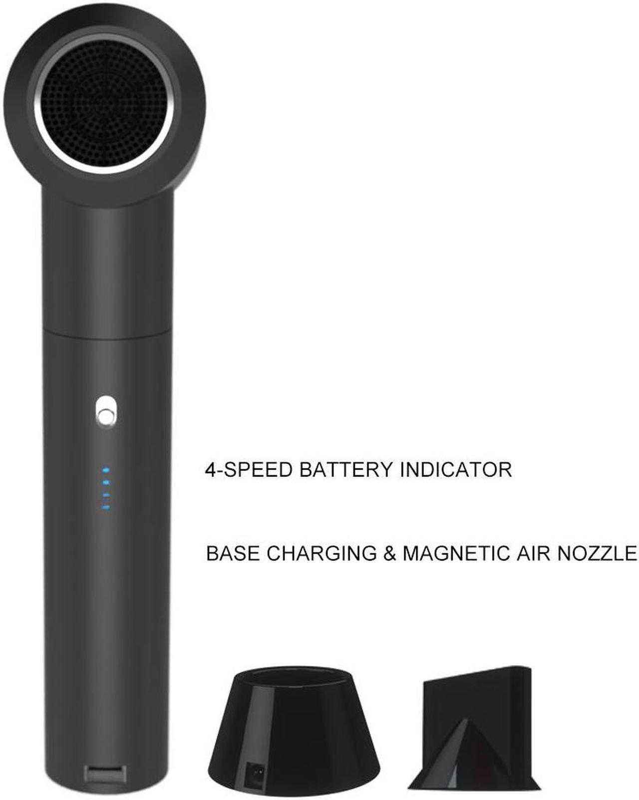 Alt view image 7 of 7 - Rechargeable Hair Dryer with Double Battery Smart Temperature And Air Speed Switch Adjustment Blower and Battery Seperate Design Outdoor Cordless Use Suitable for Travelling Swimming Driving