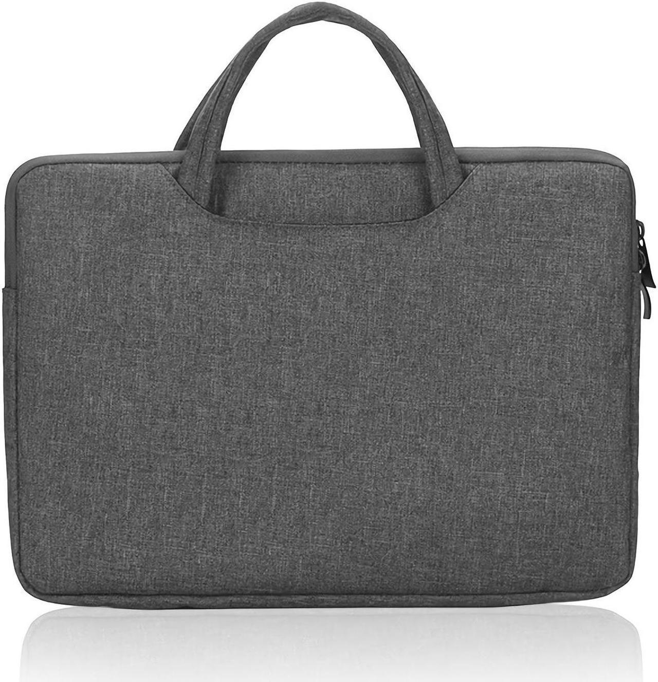 Honfomy Carry Handle Laptop Bag in Water Resistance Fabric Laptop Briefcase Shock-Resistant Lightweight Shoulder Bag 15.6/16 inch Notebook Case laptop Sleevees Compatible Dark Gray 15.6/16"