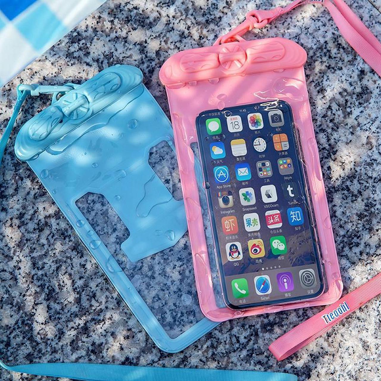 Alt view image 2 of 5 - Universal Waterproof Case,Honfomy Waterproof Phone Pouch Compatible for iPhone 13 12 11 Pro Max XS Max Samsung Galaxy s10 Google Up to 7.0", IPX8 Cellphone Dry Bag for Vacation-2 Pack