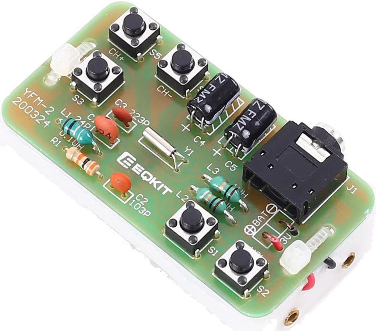 Alt view image 5 of 5 - 76-108MHz FM Stereo Radio DIY Kit Wireless FM Transmitter Module Frequency Modulation Electronics Soldering Practice Project