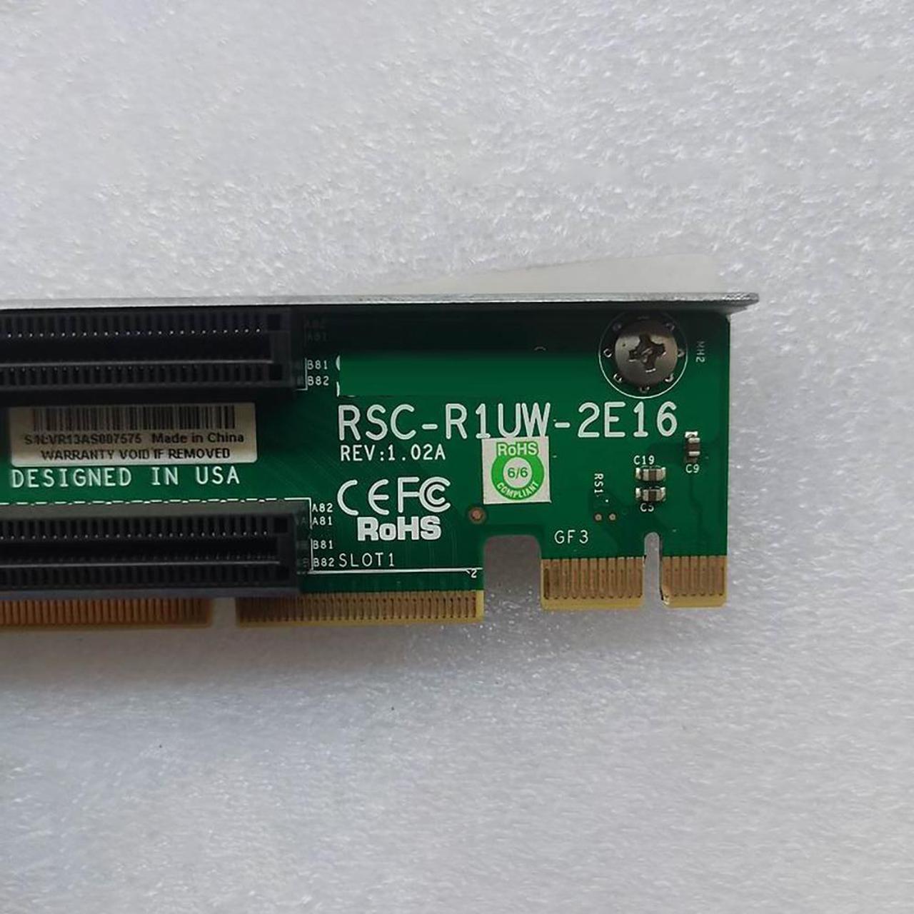 Alt view image 2 of 3 - For 1U Server Expansion Card Module PCIE Adapter Card RSC-R1UW-2E16