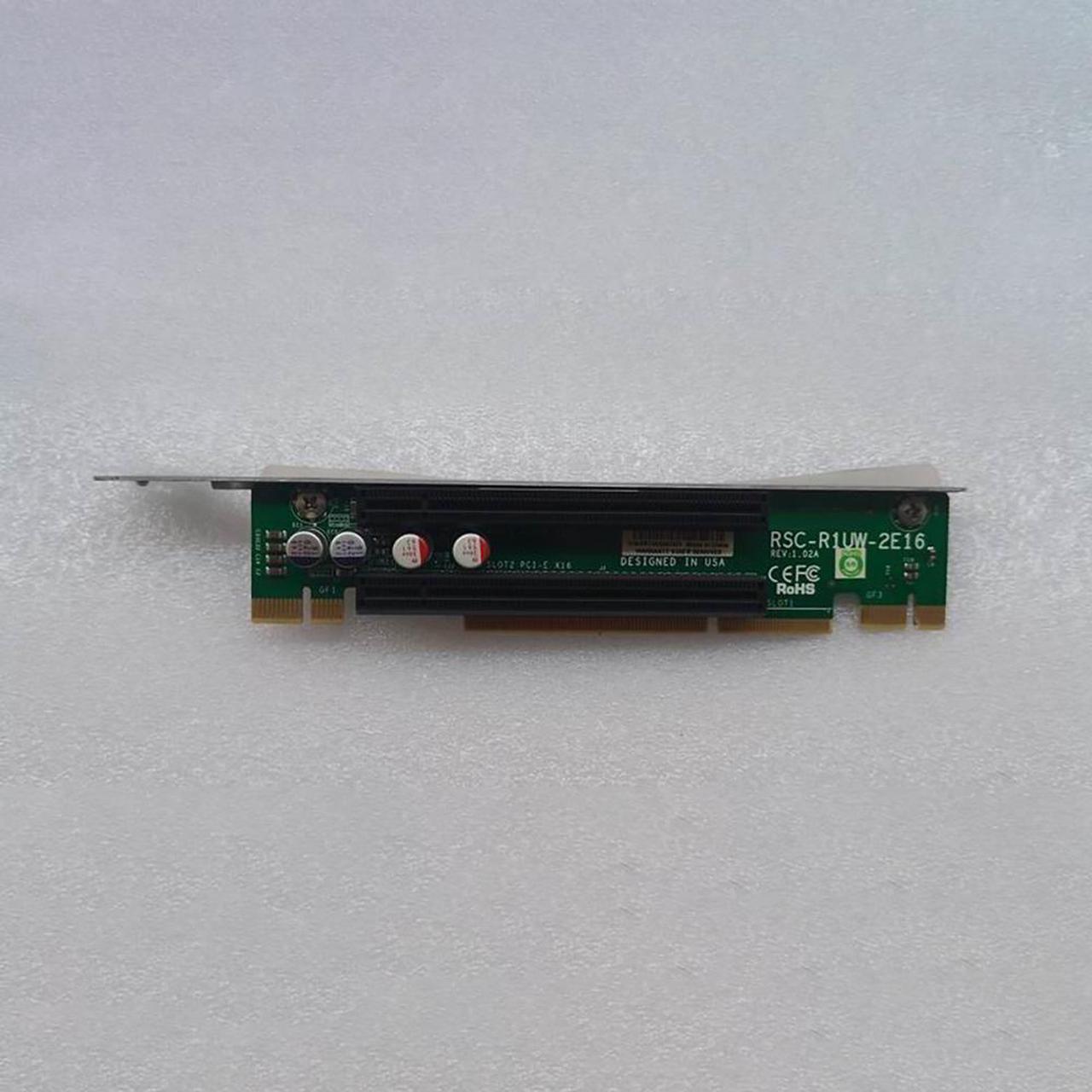 Alt view image 3 of 3 - For 1U Server Expansion Card Module PCIE Adapter Card RSC-R1UW-2E16