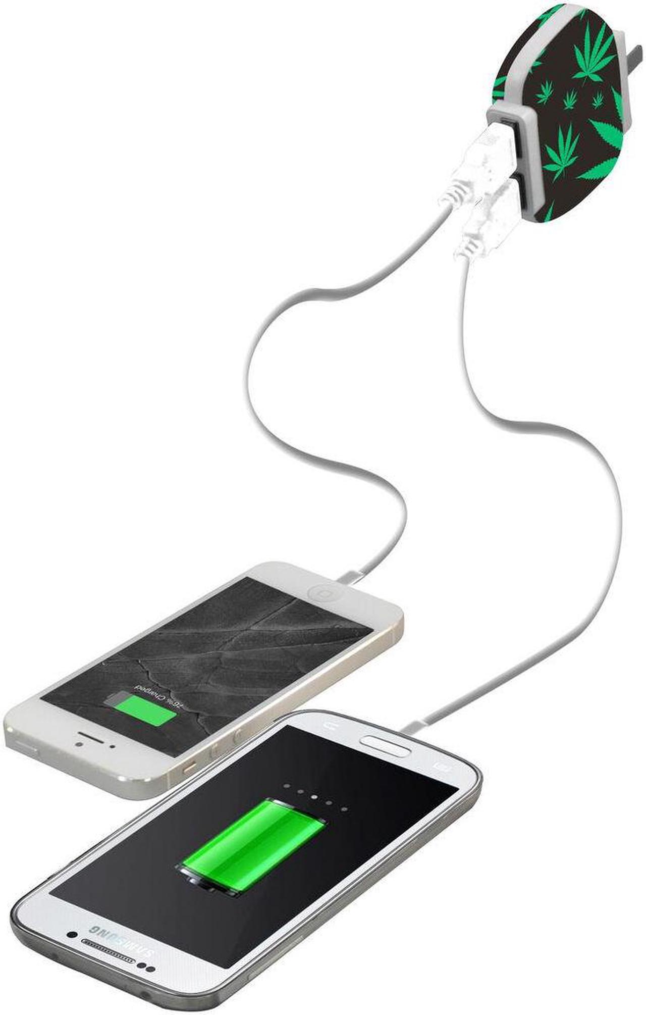 Alt view image 3 of 3 - Green Leaf Dual USB Wall Charger