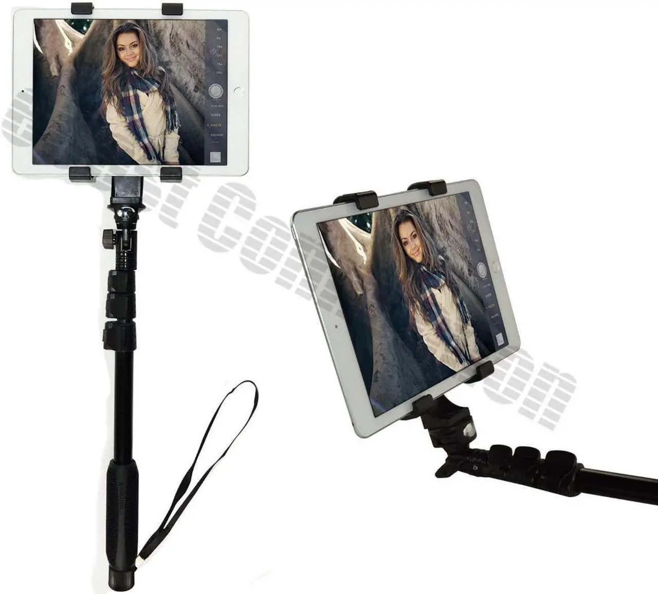 Alt view image 3 of 5 - Acuvar Tablet Holder Tripod Mount (Universal) fits iPad Tablets and Other Tablets + an eCostConnection Microfiber Cloth