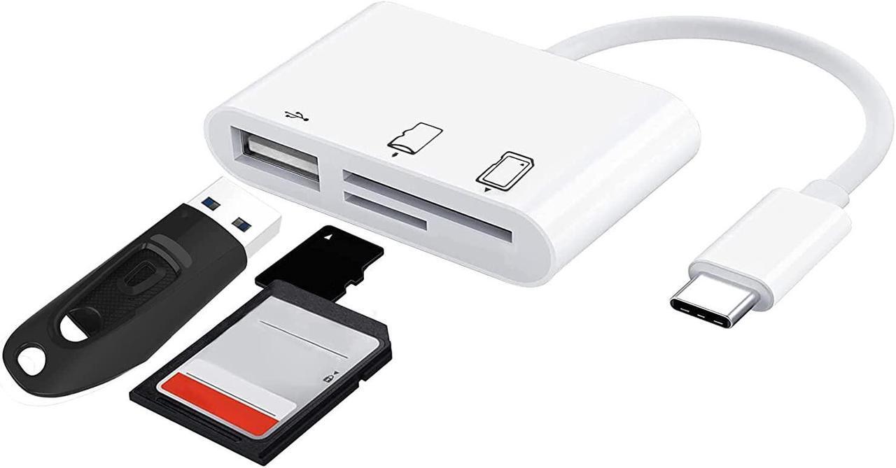 Main image of Acuvar USB C Ultra High Speed Memory Card Reader & Writer for SD, HC, SDXC, MicroSD, SDHC, MicroSDXC for Computers, Smartphones and All USB C Enabled Devices Plug and Play OSX OTG USB Windows Chrome