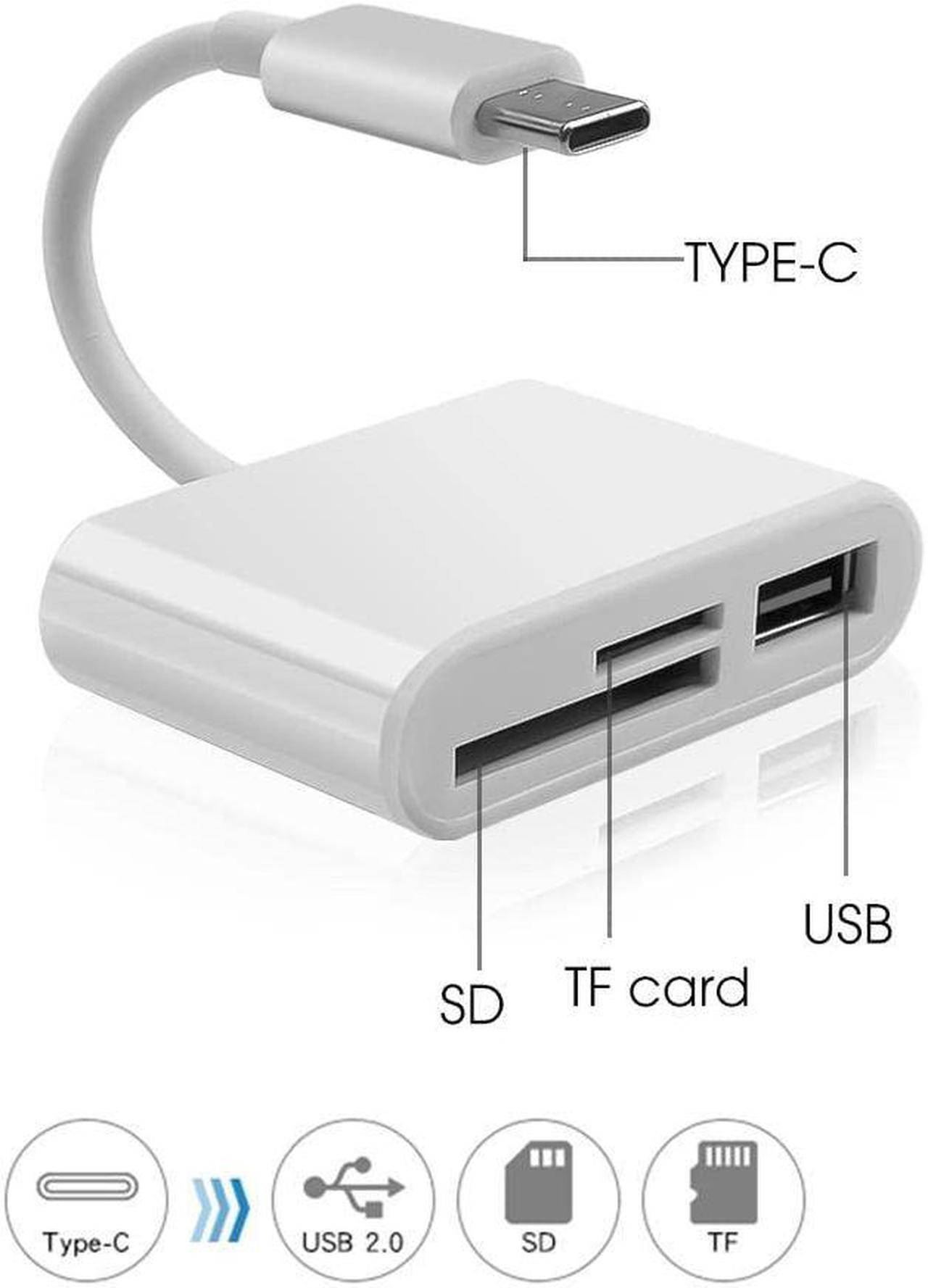 Alt view image 2 of 5 - Acuvar USB C Ultra High Speed Memory Card Reader & Writer for SD, HC, SDXC, MicroSD, SDHC, MicroSDXC for Computers, Smartphones and All USB C Enabled Devices Plug and Play OSX OTG USB Windows Chrome