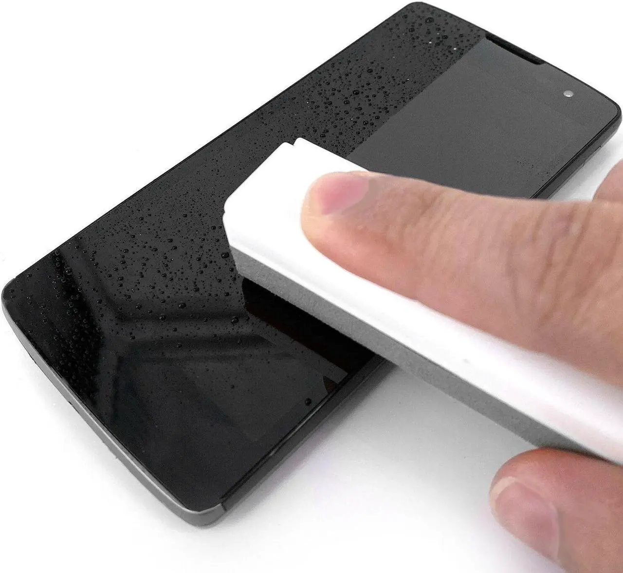 Alt view image 3 of 5 - 2-Pack Acuvar All in One Screen Cleaning Sprays with Microfiber and Phone Stand. Cleans and Removes Oil and Dirt from Smartphones, Tablets, LCD, LED Laptop, TV Screens, and More Gray