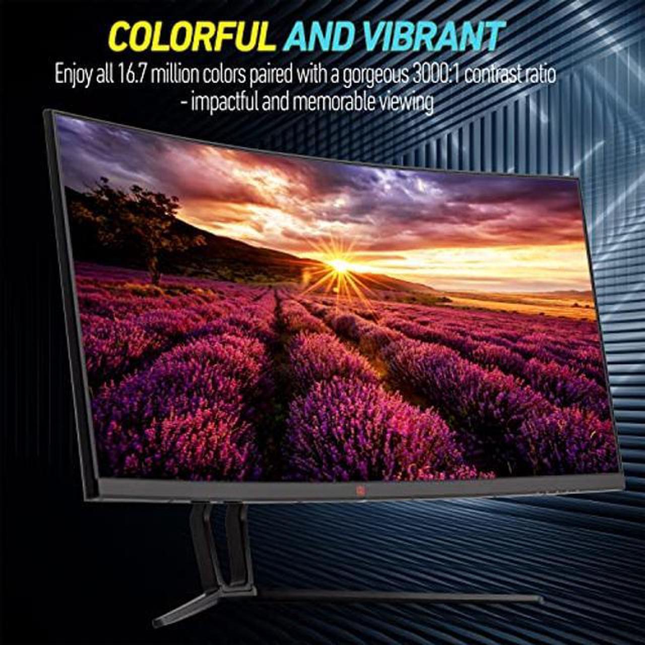 Alt view image 3 of 5 - Deco Gear 35" Curved Gaming Ultrawide Monitor, 3440x1440, 120hz, 1ms MPRT, 21:9, 99% sRGB