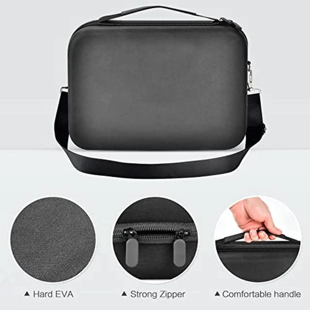 Alt view image 2 of 5 - Case Compatible with Apple 2023 Mac Mini M2/ Mac Mini M1 & Mac Mini Previous Model Desktop Computer, Electronics Organizer Fits for Keyboard, Magic Mouse and Accessories (Box Only)-Black
